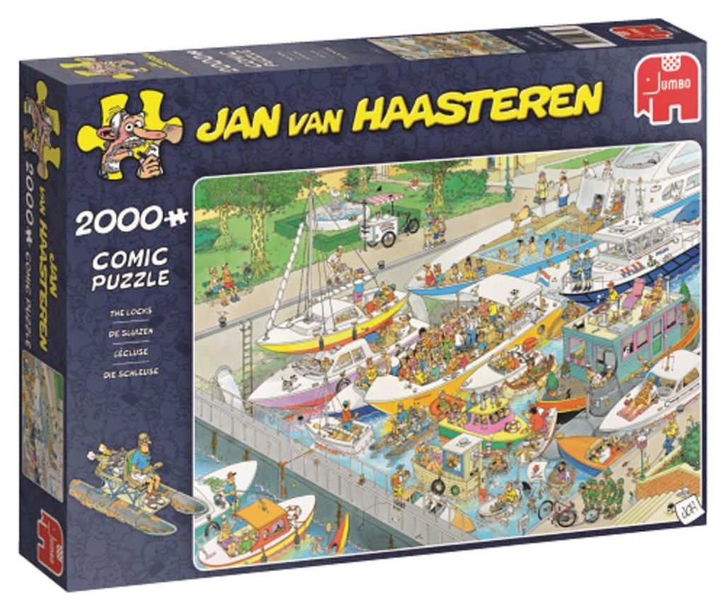 Jan van Haasteren - Die Schleuse - 2000 Teile Puzzle Produktbild 
