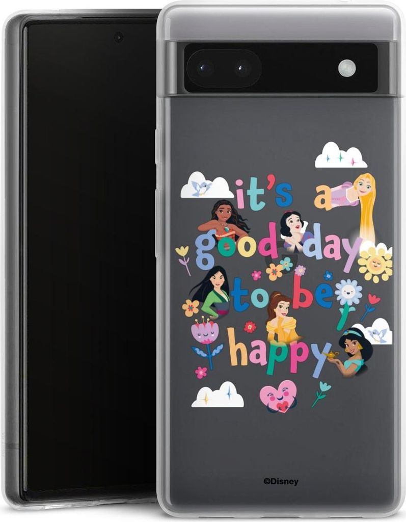 DeinDesign Slim Hülle für Google Pixel 6a Silikon Case Ultra Dünn Handyhülle Disney Princess Offizielles Lizenzprodukt Prinzessin