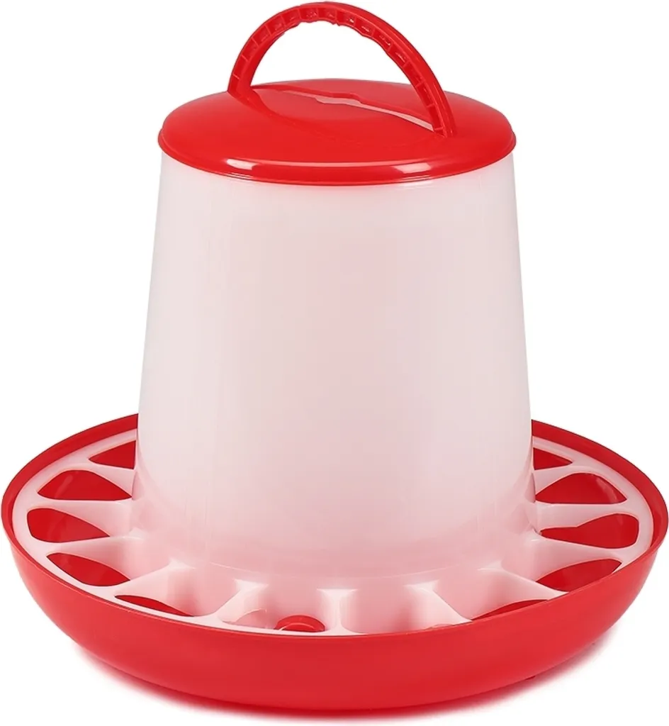 Kit Alimentazione Pollame 3kg/3L: Mangiatoia + Abbeveratoio Automatico - 2