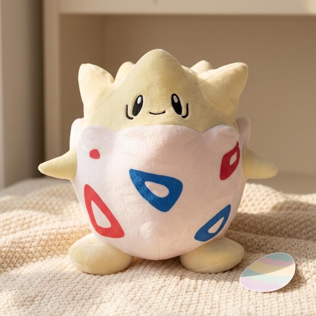 Togepi Plüschtier 18cm – Pokémon Kuscheltier weich & Produktbild 