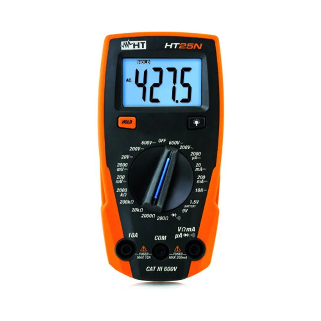 Multimètre Digital HT-INSTRUMENTS HT25N 600V DC pour Mesures de Précision