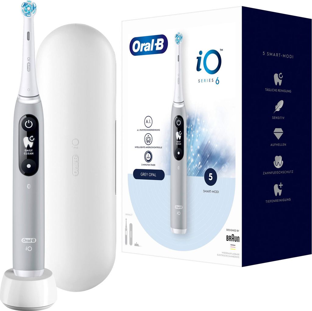 Oral-B iO Series 6 + Reiseetui grey opal Produktbild 3