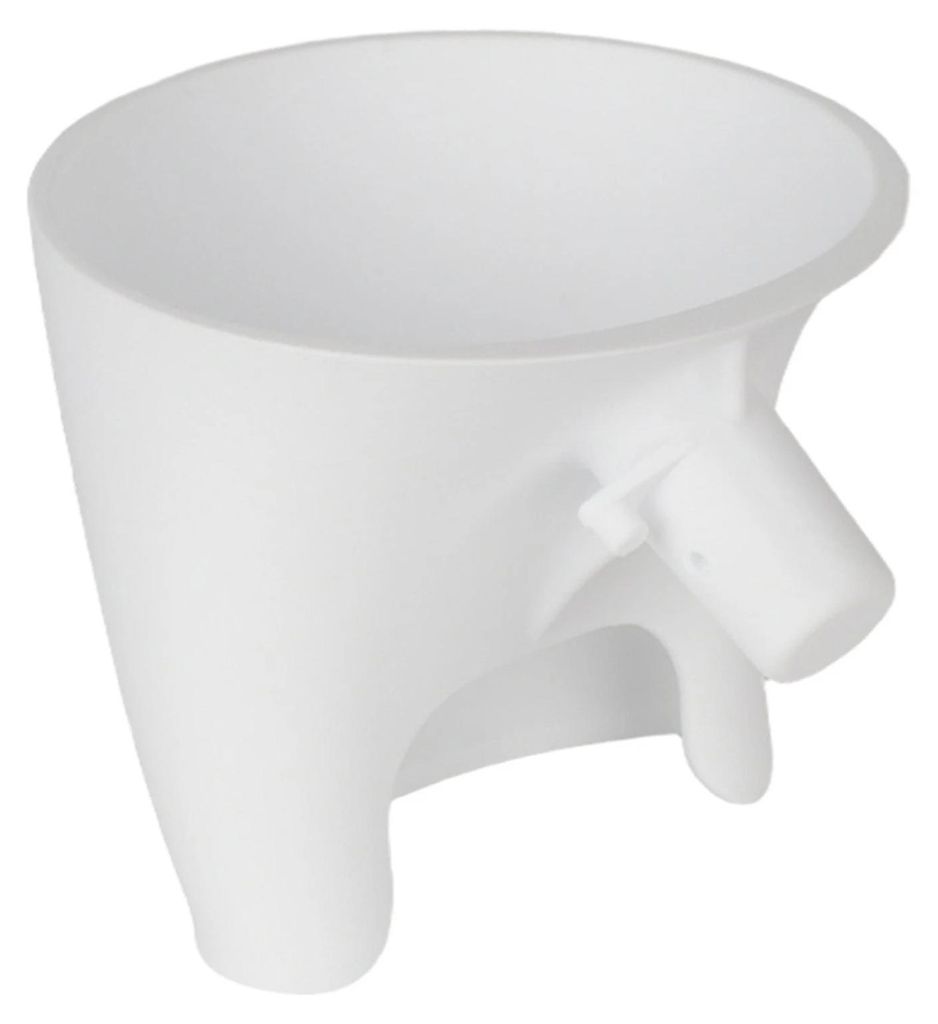 Standmixer-Mehltrichter mit Knethaken, Spritzschutz für trockene und flüssige Zutaten, Ausgießstation