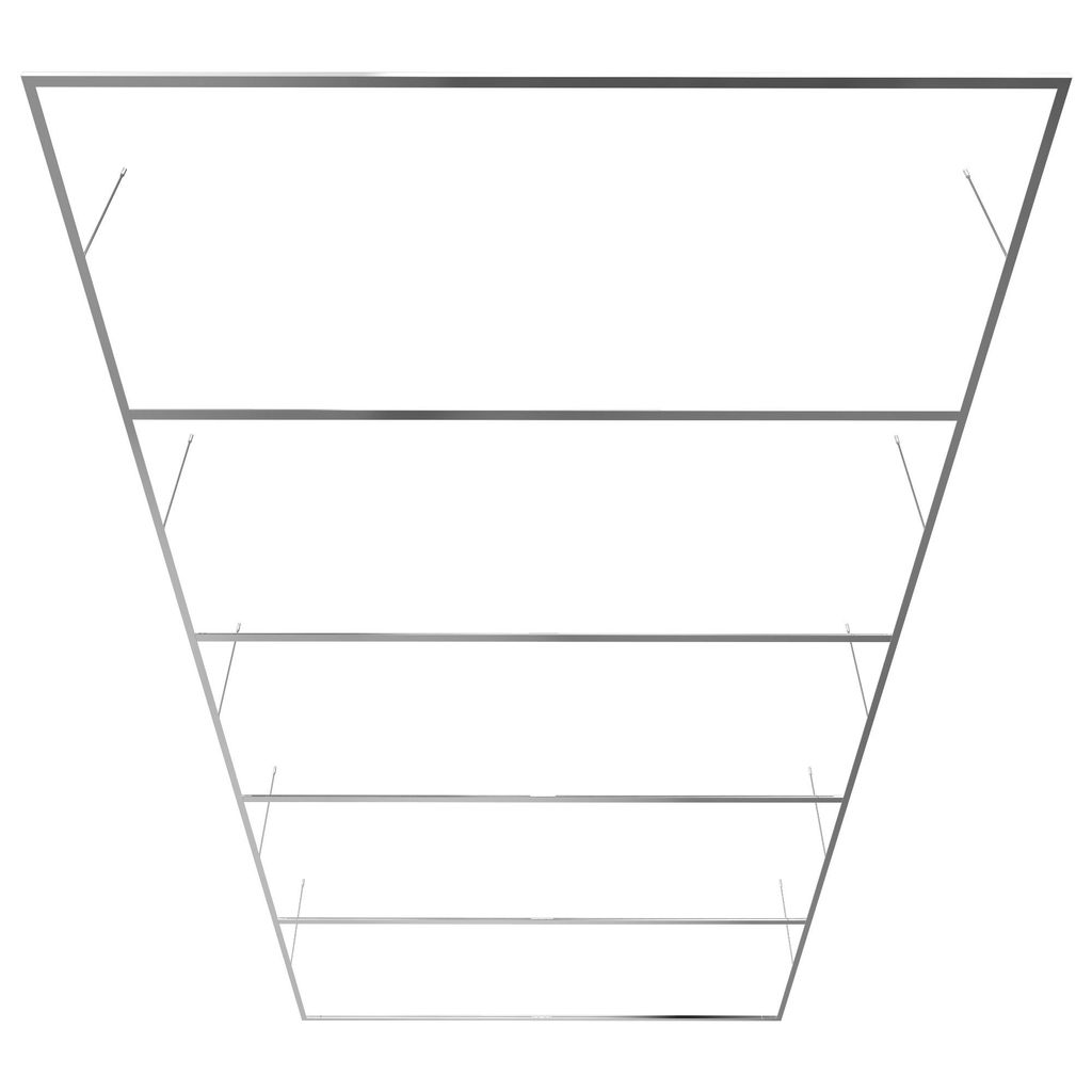 Aluminiumrahmen für Hexagon LED-Garage Light LP003/LP004/LP005, Montagezubehör für Deckeninstallation, 7000