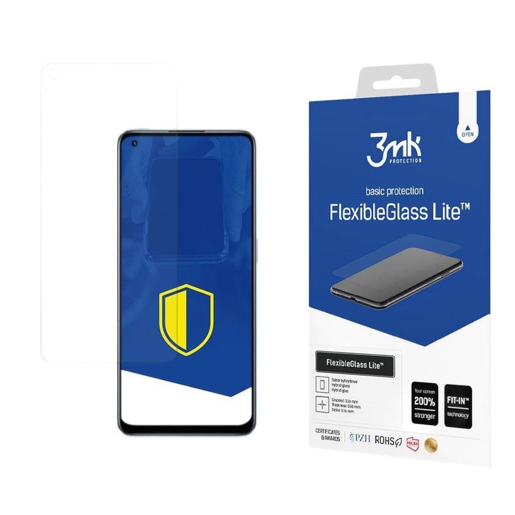 3mk Display Hybridglas FlexibleGlass Lite für Realme 9 Pro+ 0,16mm 6H