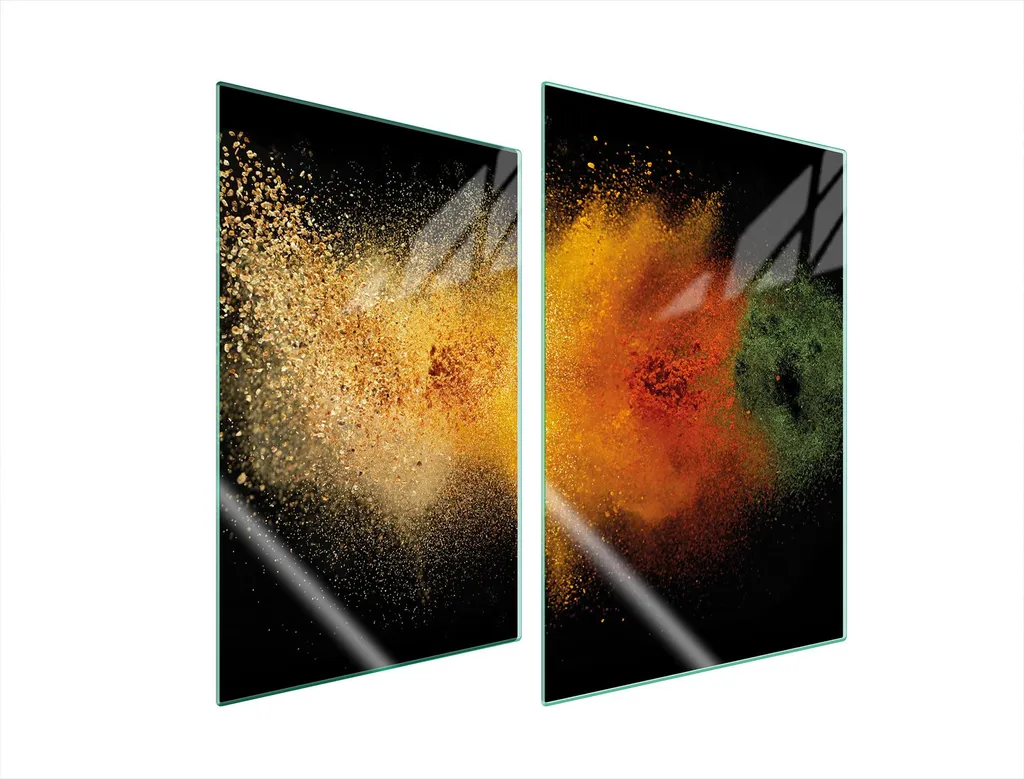 Piastre Protezione Fornelli 35x52 Vetro Temperato 2 Pezzi Tagliere