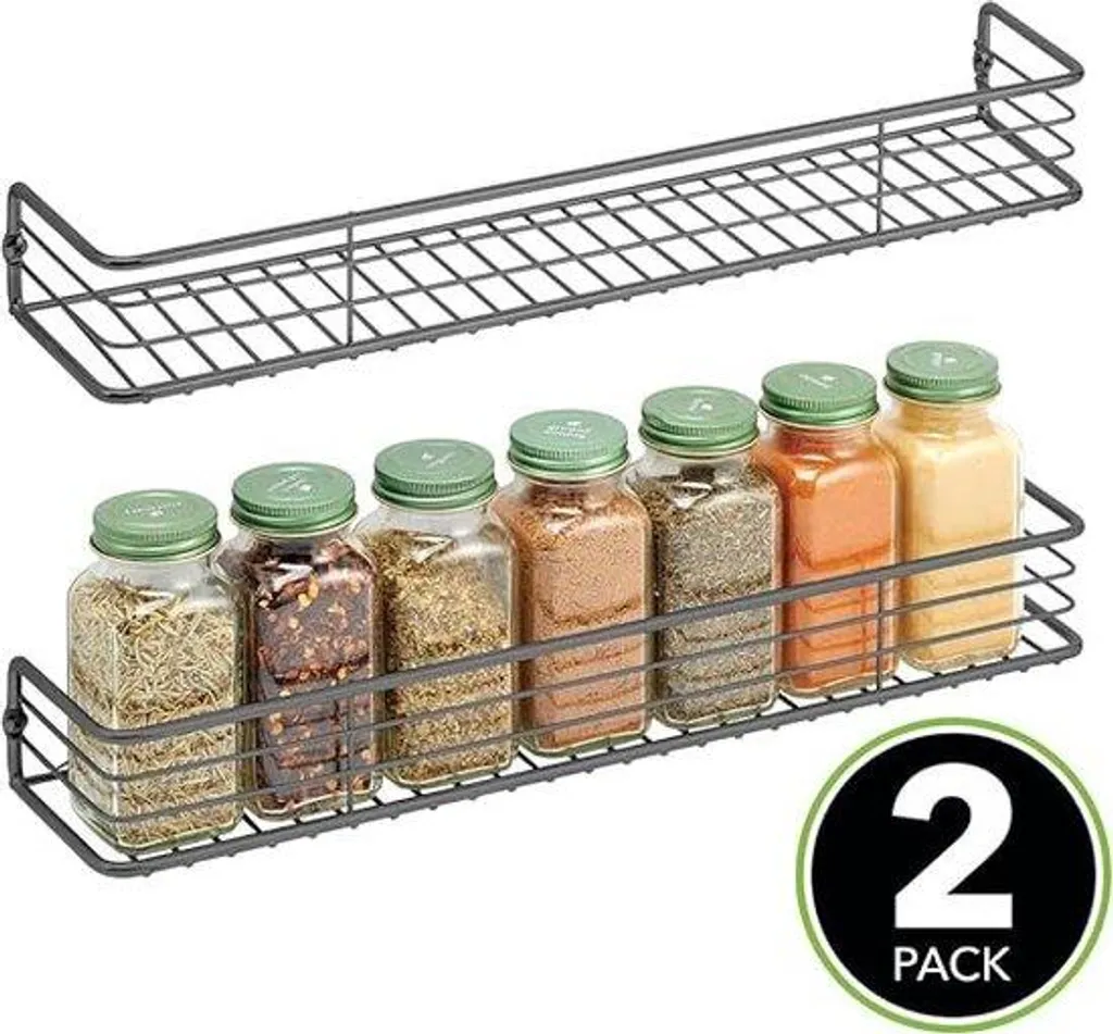 Étagère à épices en céramique blanche avec 6 pots et cuillères en bois