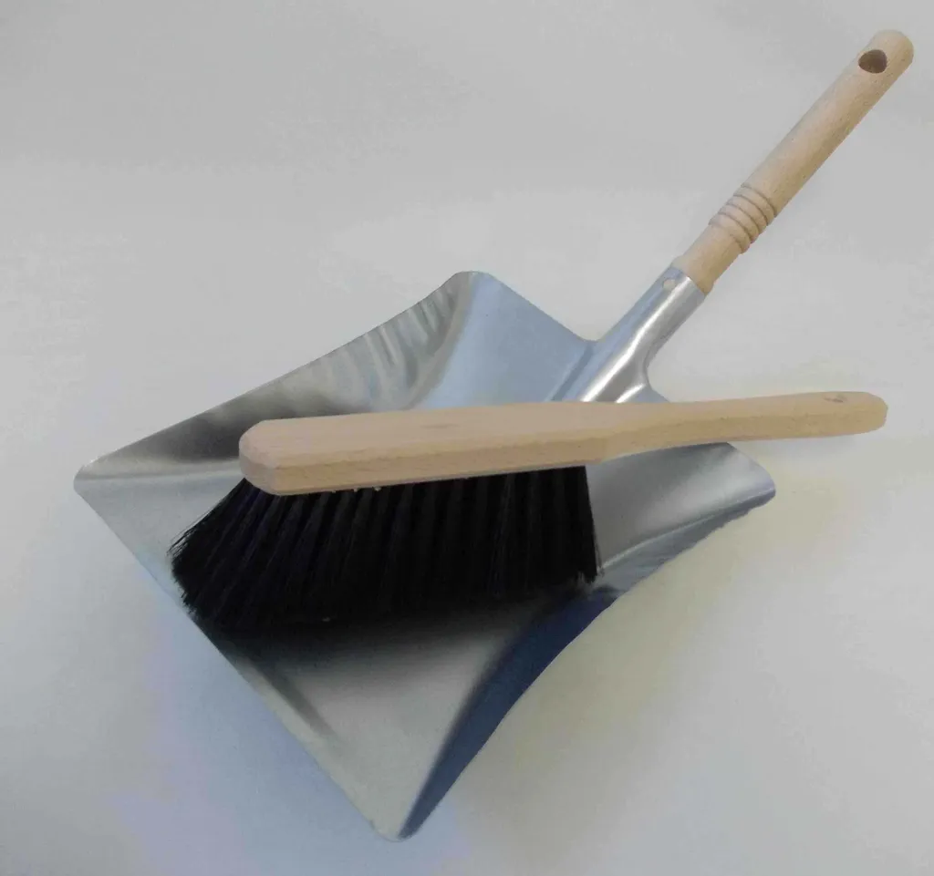 Paletta in Metallo Zincato e Spazzola Industriale - Kit per Officina