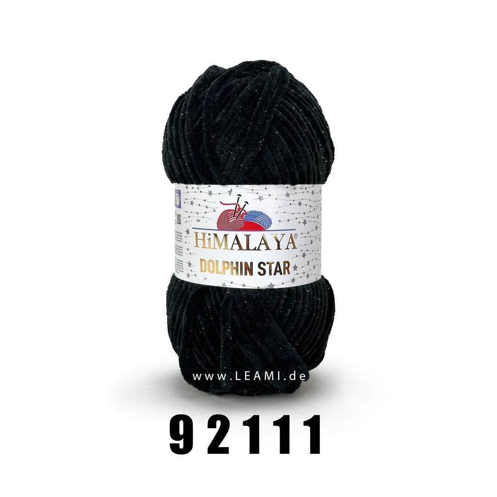 Himalaya Dolphin Star 100g/120m (Glitzer) 92111 schwarz Produktbild 