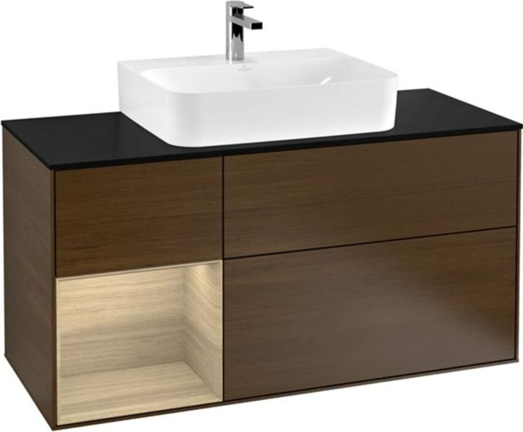 V&B Waschtischunterschrank Finion 120cm, Pl bla m, Reg li Oa ven, wal ven