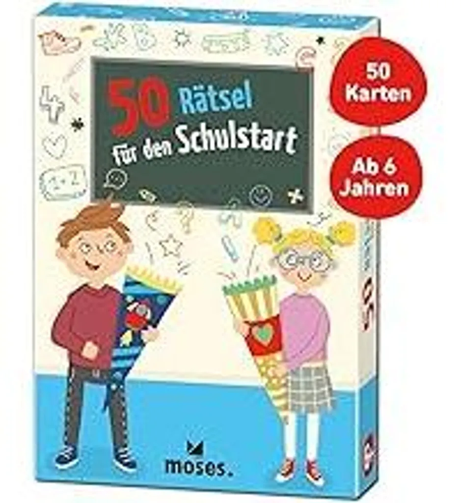 moses. 50 indovinelli per l'inizio della scuola: Regalo per Bambini 6+ Anni