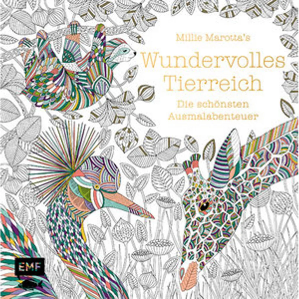 Livre Coloriage Détails Précis Animaux Papier Premium 96 Pages Dessin