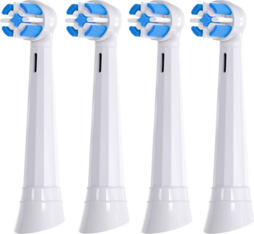 KOMA NK21 - Ersatzköpfe kompatibel mit Braun Oral-B iO Gentle Care, weiß, 4 Stück