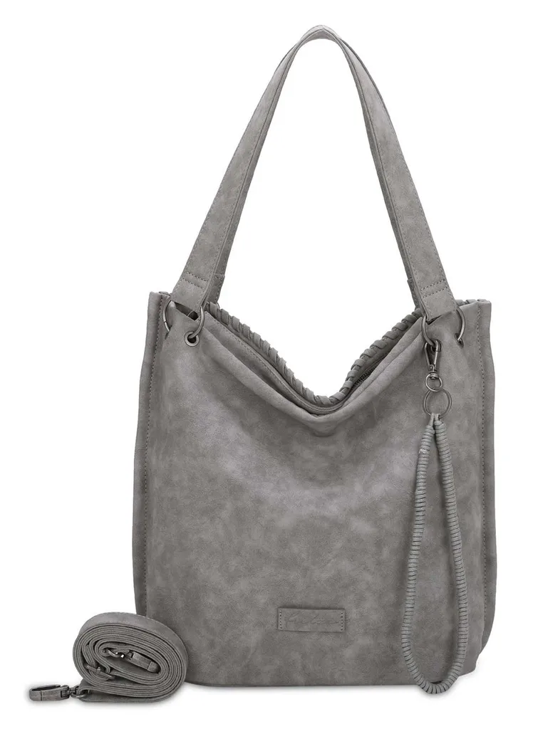 Sac shopper Luke02 gris spacieux pour le travail et le shopping