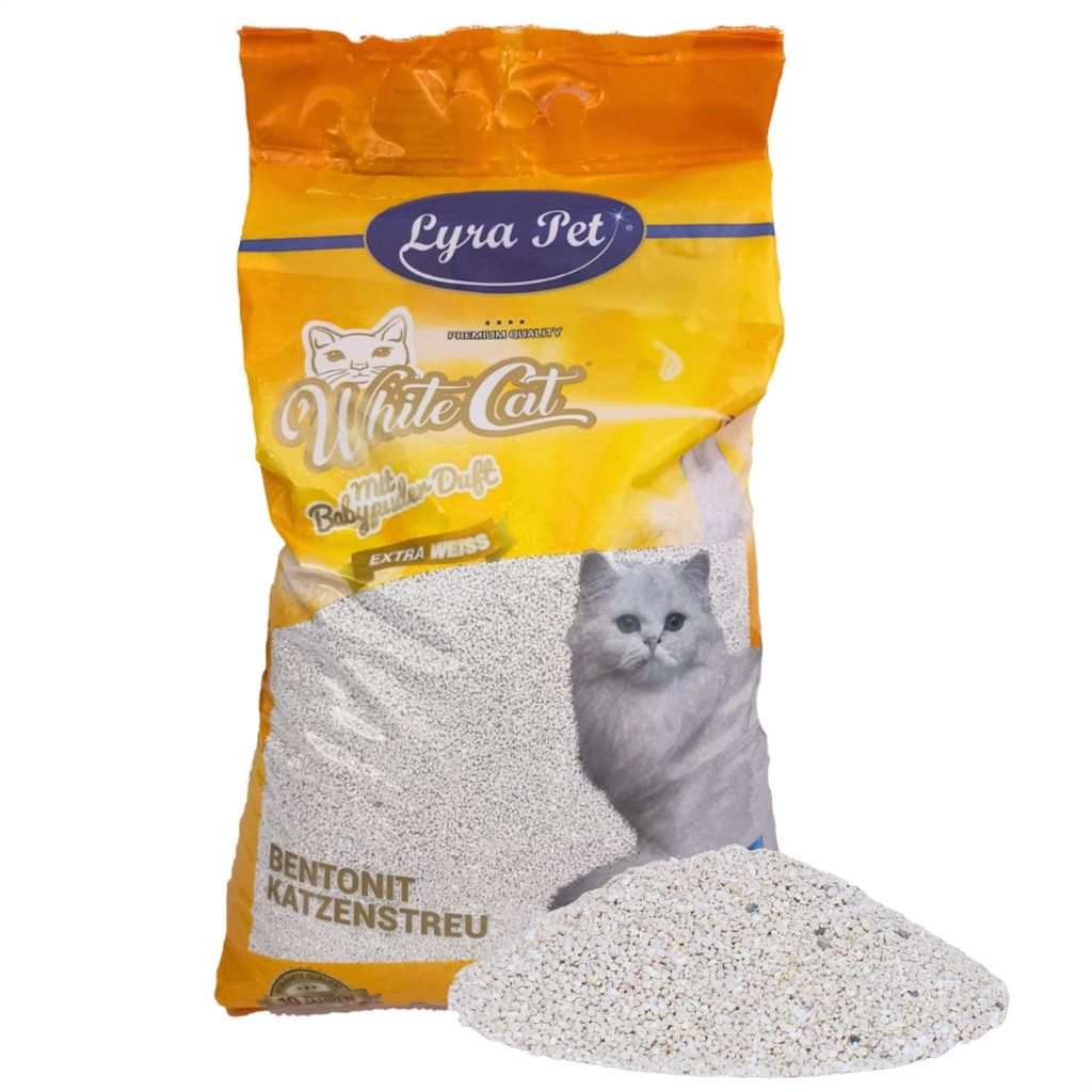 15 Liter Lyra Pet® White Cat® Katzenstreu Bentonit mit Produktbild 
