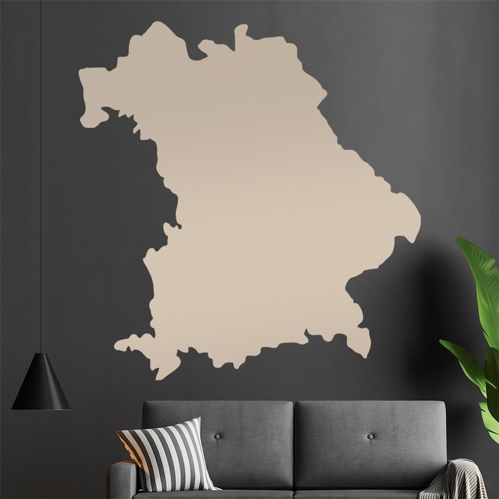 KIWISTAR Bundesland Bayern - München Allianz Arena Wandtattoo in 6 Größen - Wandaufkleber Wall Sticker - Dekoration, Küche, Wohnzimmer, Schlafz...