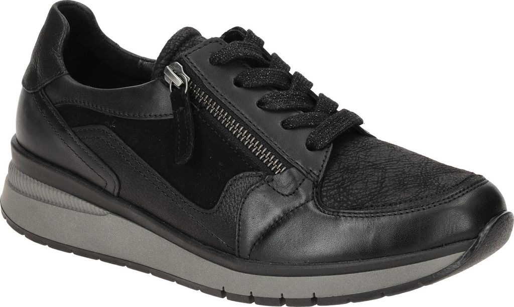 Gabor Damenschuhe sportlicher Schnürer Schwarz Freizeit, Schuhgröße:EUR 42 | UK 8