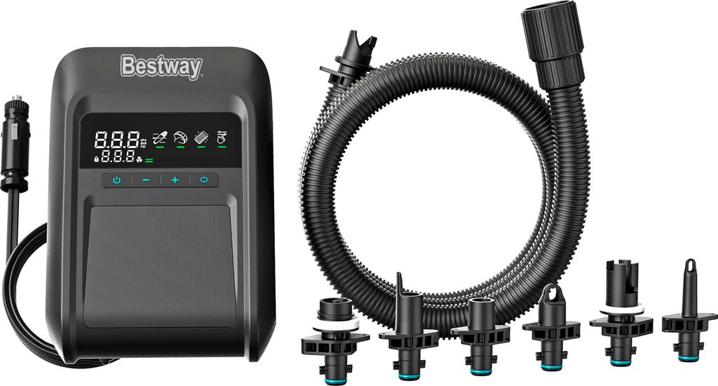 Bestway Elektropumpe Luftpumpe Pumpe Powergrip 12V Camping Produktbild 