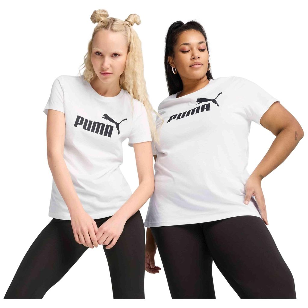 Puma Ess No. 1 Logo Kurzarm-t-shirt Weiß M Damen Weiß M Produktbild 
