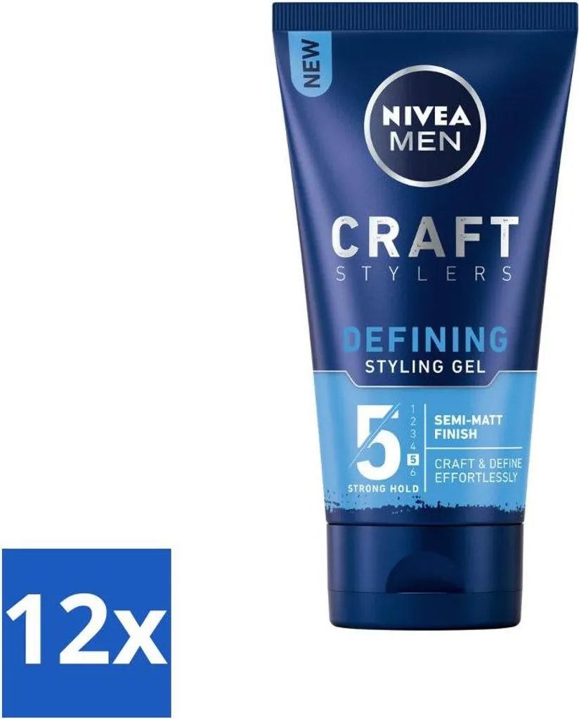 Stock 12 Pezzi NIVEA MEN Gel Styling Opaco 150ml - Prezzo Shock