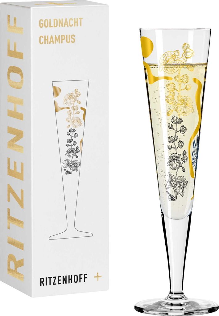Ritzenhoff Champagnerglas 200 ml Serie Goldnacht Nr. 38