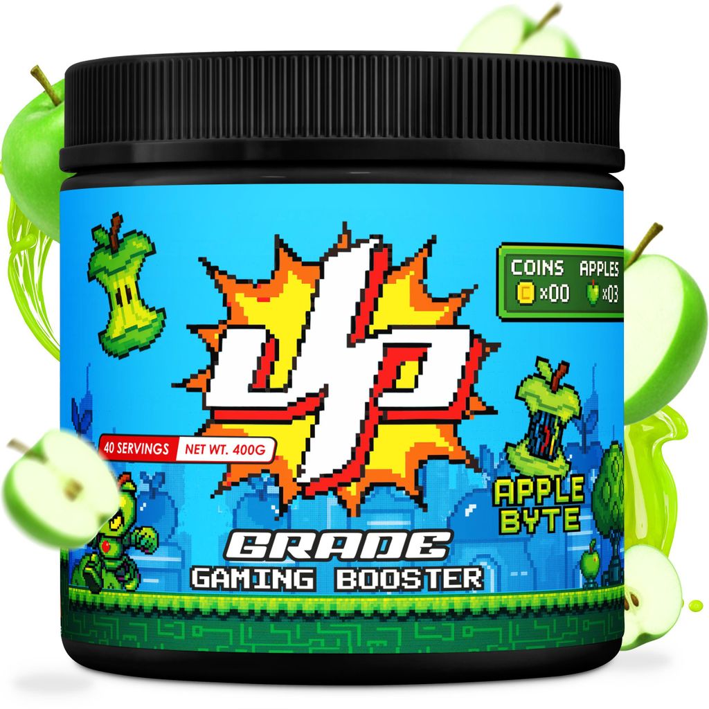UP-GRADE Energy Drink Pulver – Fokus & Energie – 200mg Koffein, L-Tyrosin, Taurin, Vitamine & Magnesium – 40 Portionen (400g)