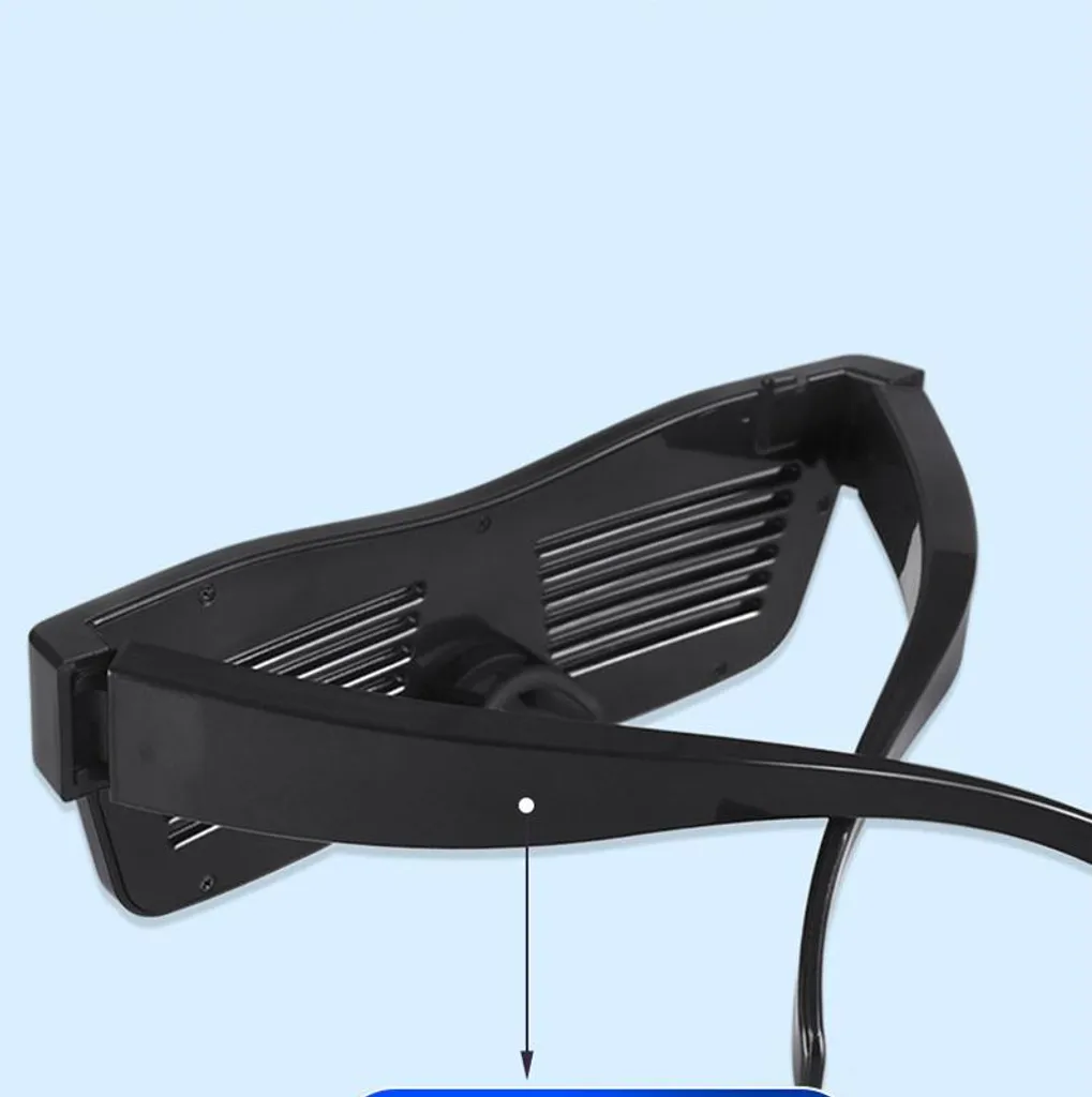 INF Lunettes LED Bluetooth Personnalisables - Effets Lumineux RVB