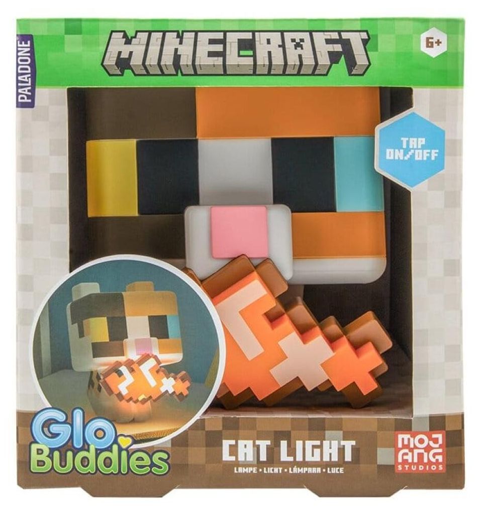 Paladone Minecraft Tischlampe Cat GloBuddies multicolor Produktbild 