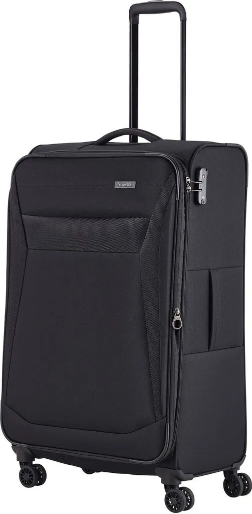 Valise Travelite Chios 4W Ultra Légère 78cm - Trolley Noir Maniabilité 360