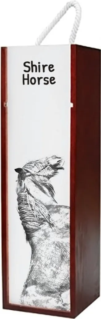Scatola per Vino Personalizzata Art-Dog | Motivo Cavallo Shirsky