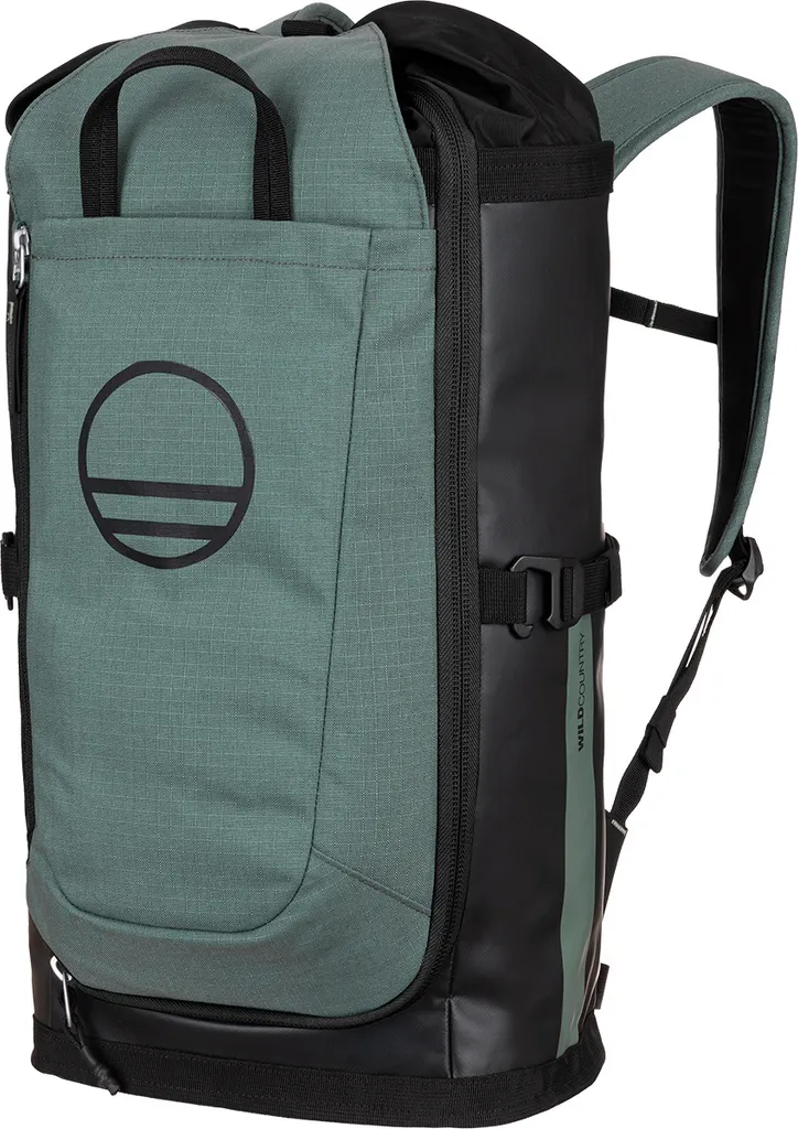 Sac de portage escalade Crag Hauler 25 Wild Country noir et vert