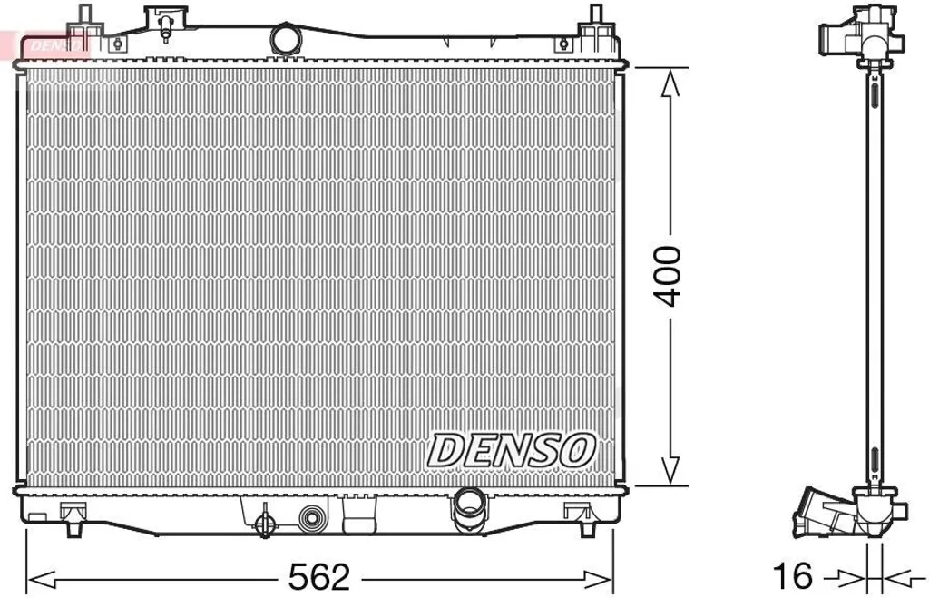 Radiateur de refroidissement pour Jazz IV - Qualité DENSO DRM40047