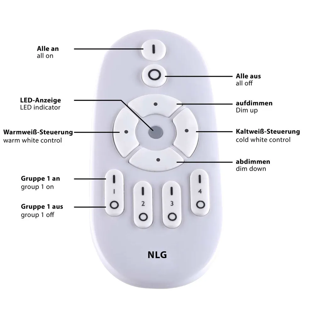Plafonnier LED Dimmable avec Télécommande CCT Blanc 30cm - Série L30 - 6