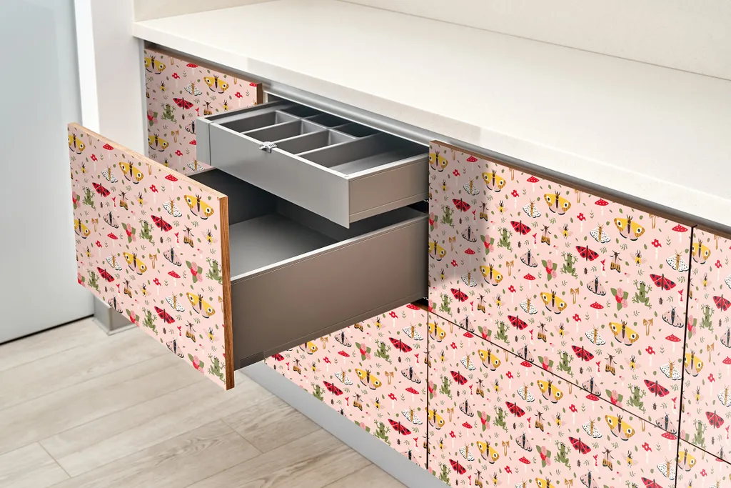 Restyling Mobili Creativo - Pellicola Autoadesiva Rane e Insetti - 4