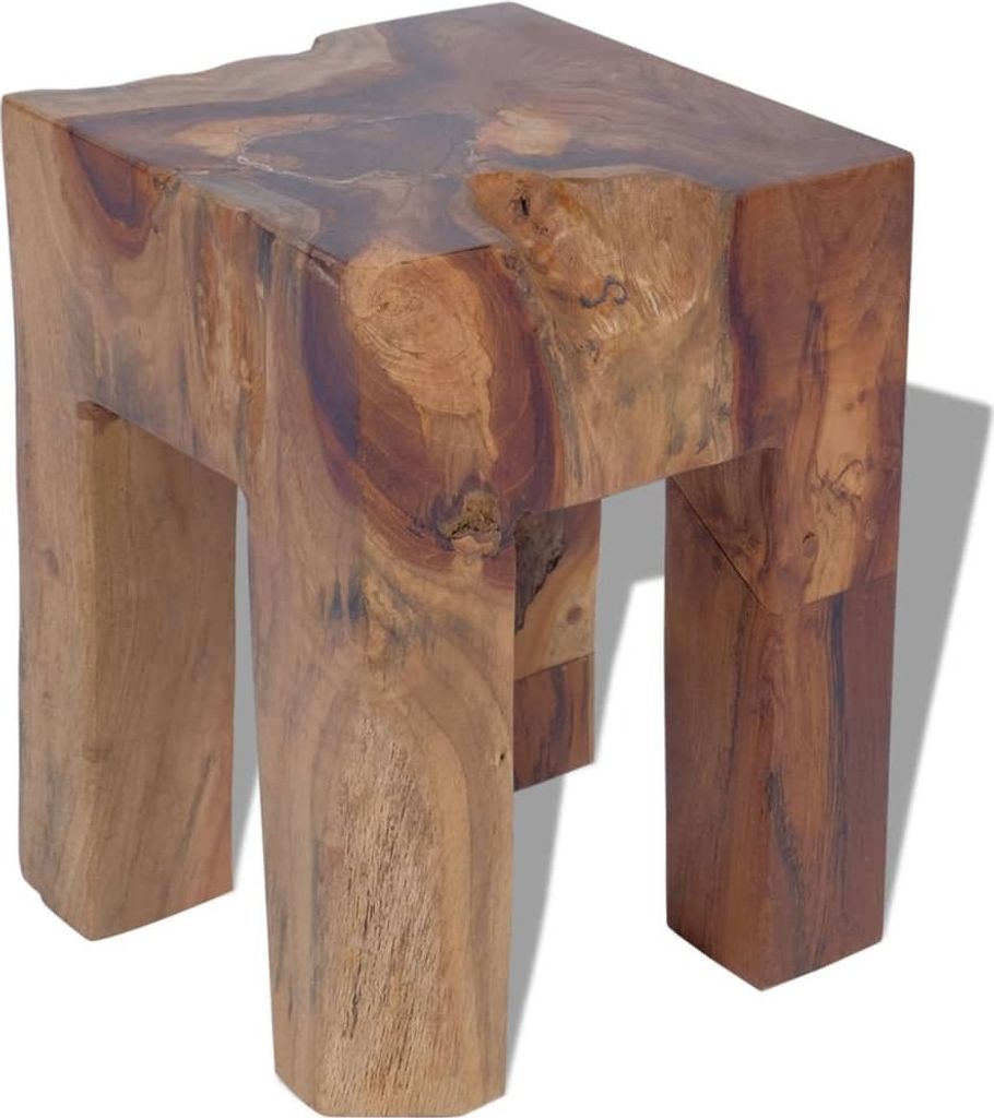 vidaXL Hocker Massivholz Teak - Hocker - Stuhl - Stühle - Beistelltisch