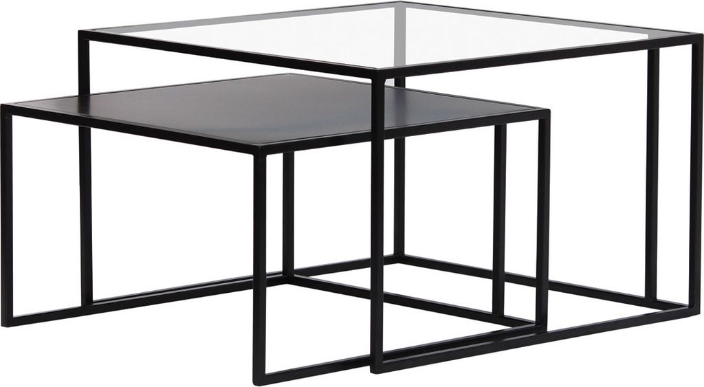 Miliboo - Ausziehbare Couchtische aus gehärtetem Glas und Produktbild 