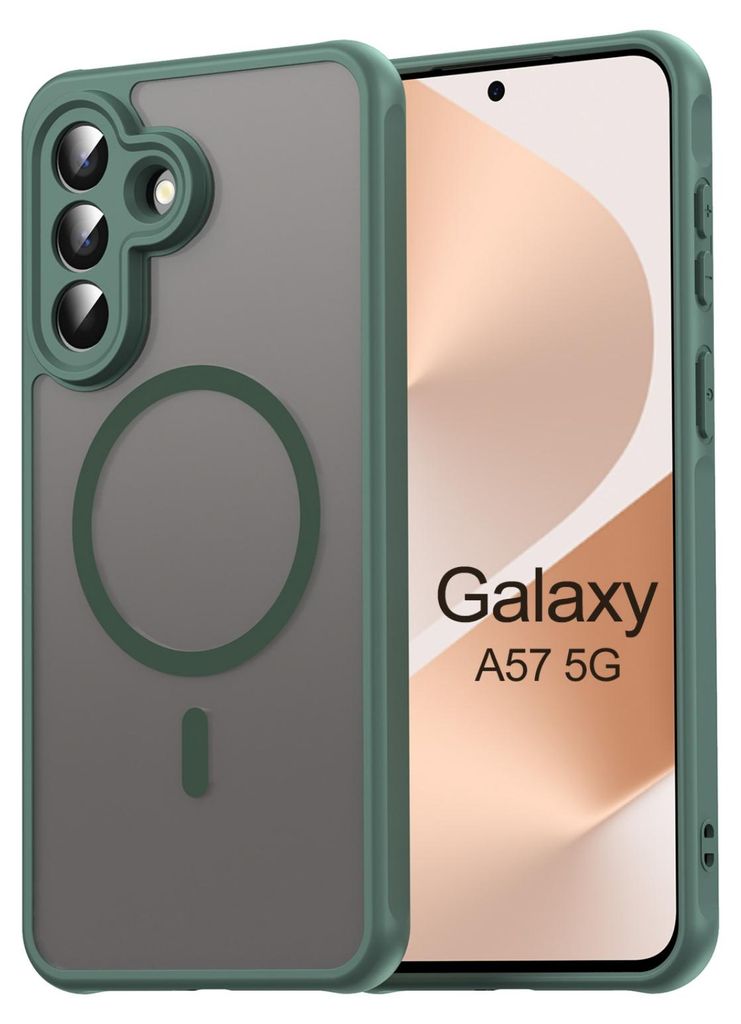 Handyhülle für Samsung Galaxy A57 Magnet Case Schutzhülle Kratzfest in Grün