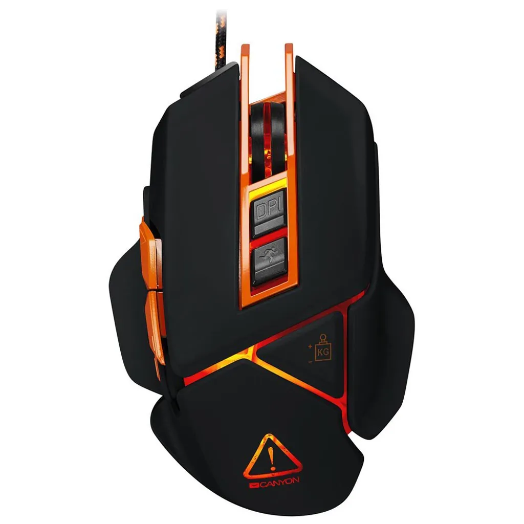 Souris Gamer LED Canyon Hazard avec Rétroéclairage et Design Ergonomique