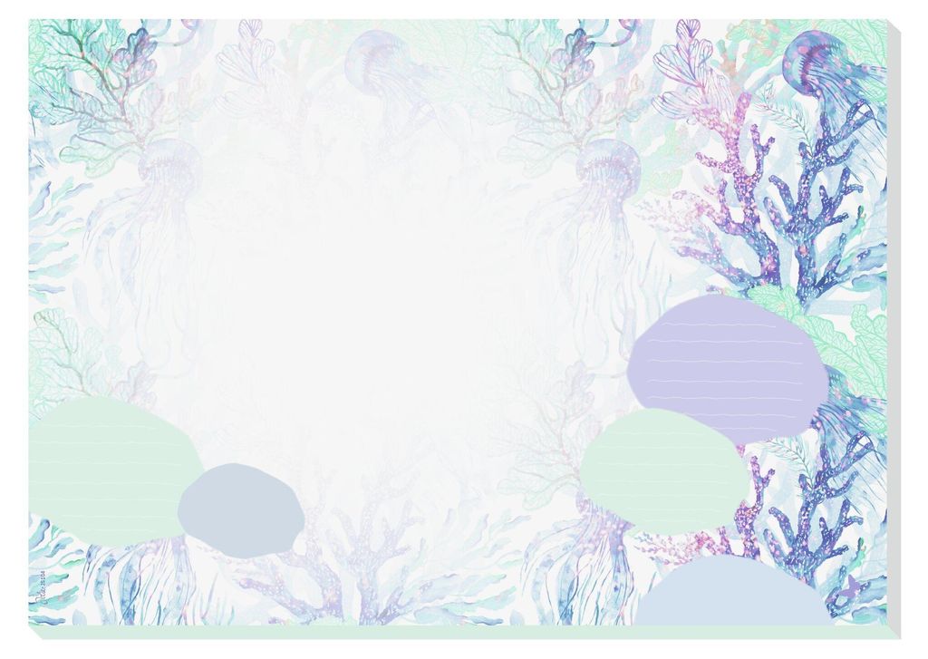 SIGEL JS104 Jolie Papier-Schreibunterlage Underwater Miracles - A3 - 30 Blatt -