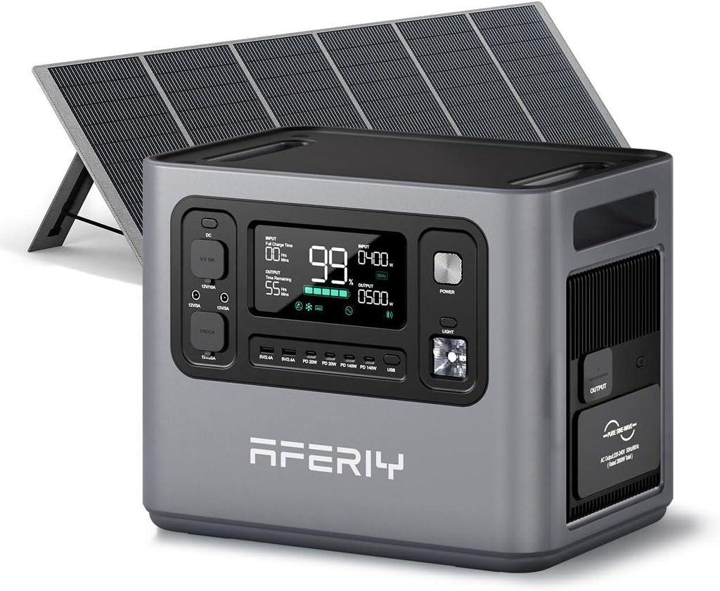 Generator solarny AFERIY P280 Set 2048Wh/2800W, 400W solar, Zdjęcie produktu 