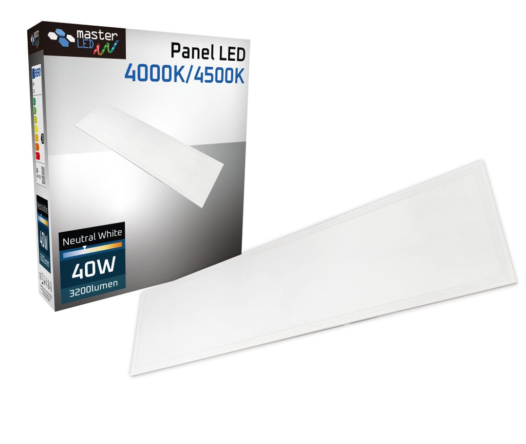 MasterLED LED Panel 120x30cm 40W Neutralweiß 4000K, Produktbild 