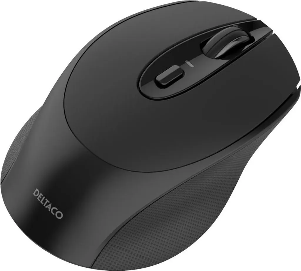 Souris optique sans fil ergonomique avec surface gomme et dongle USB - 8
