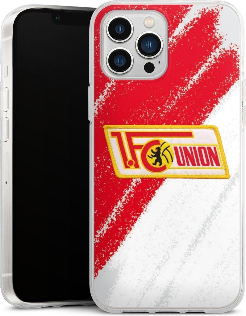 DeinDesign Handyhülle für Apple iPhone 13 Pro Max Silikon Hülle Case Smartphone Schutzhülle 1. FC Union Berlin Logo Offizielles Lizenzprodukt