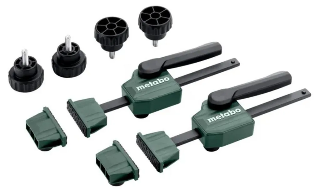 Serrages horizontaux Metabo pour MWB lot de 2 avec levier de serrage