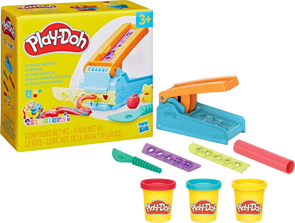 Play-Doh Knete Play-Doh Starters Spielend Lernen Knetwerkzeuge Set Formen Und Tierf 31 Tlg Knete Und Tier Formen Set S03ab0bq