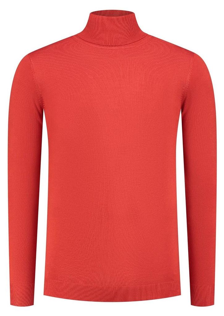 GENTS - Rollkragenpullover Signalrot - Viskose Nylon - Rot - Größe XXL/XXL