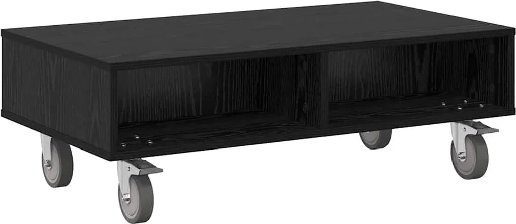Offerta SYFAX™ Tavolino con Ruote Nero 90x50x30 cm - Stile Loft