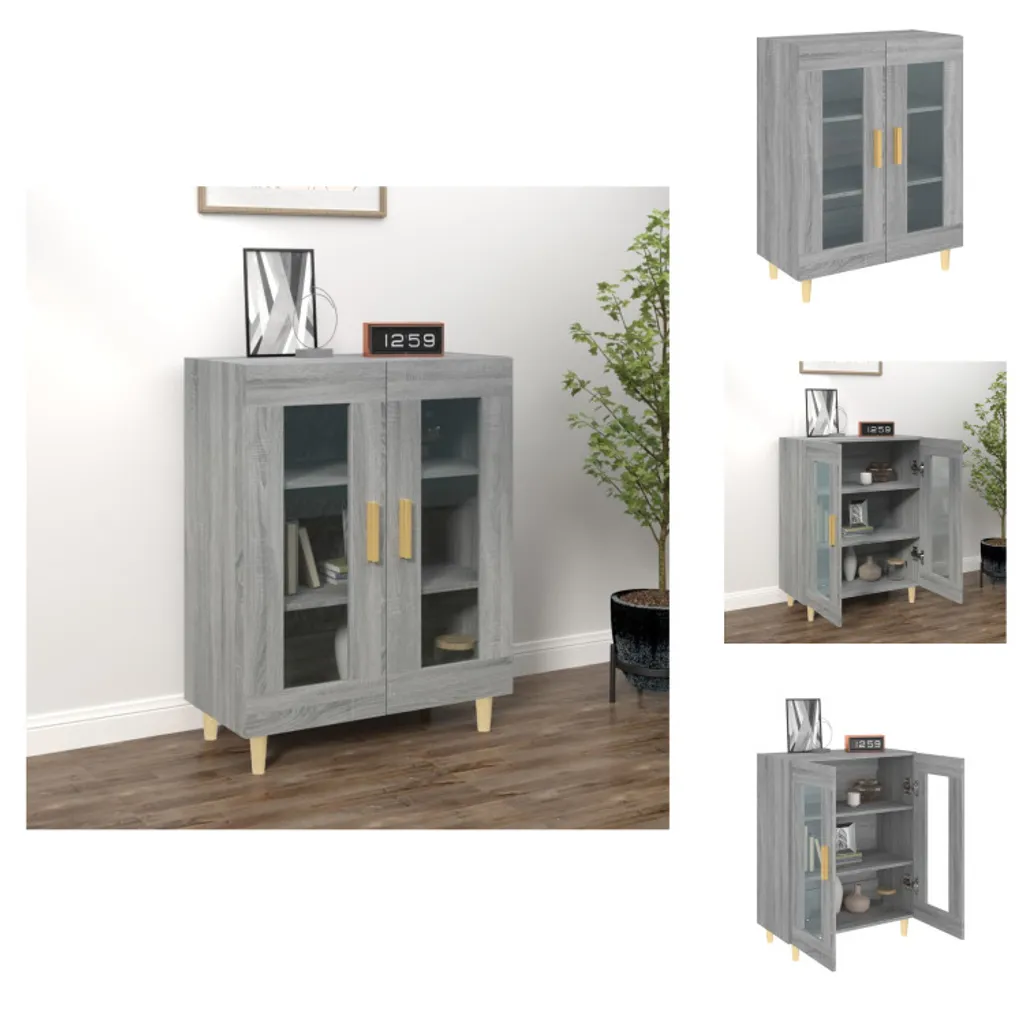 vidaXL Credenza Grigio Sonoma 69,5x34x90 cm - Mobile Multiuso in Legno