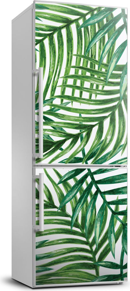 Tulup Kühlschrankdekoration - 70x190 cm - Aufkleber auf dem Kühlschrank - Palmenblätter