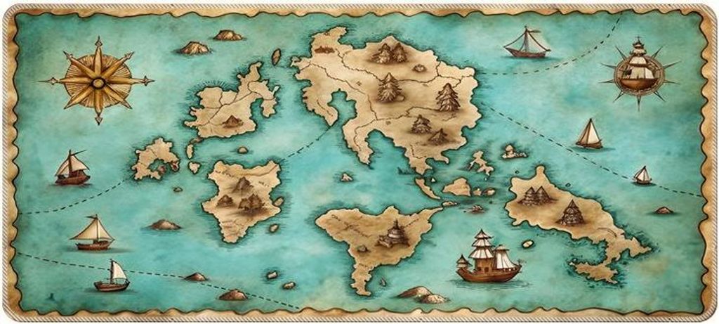 INF Erweiterte Naturkautschuk-Mauspad - 300x600mm Schreibtischunterlage